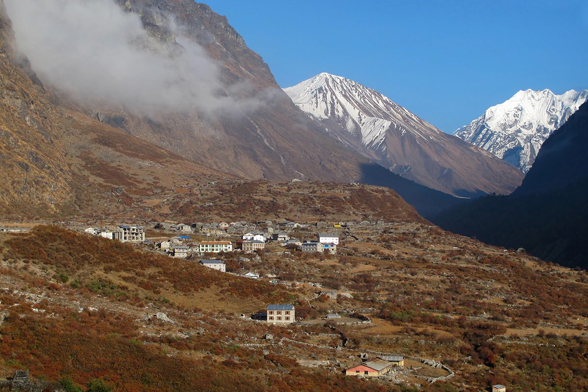 Langtang village before the avalanche in 2015