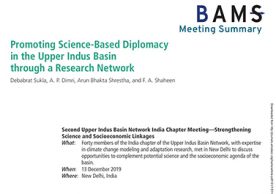Promoting science based diplomacy in the Upper Indus Basin through a research network