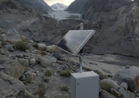 Early warning equipment installed at Passu Glacier