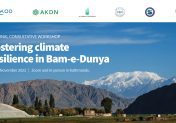 Regional consultative workshop: Fostering climate resilience in Bam-e-Dunya