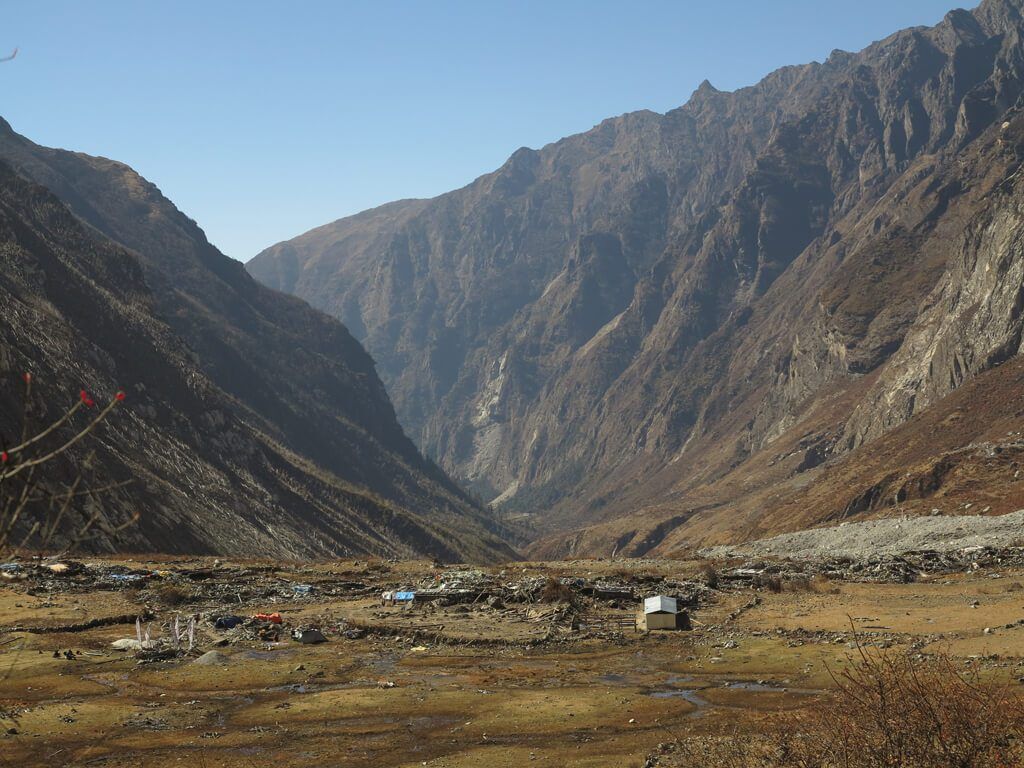 Langtang Village after an earthquake