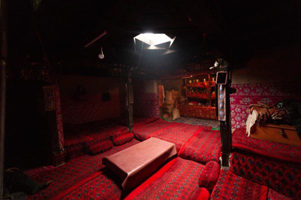 Interior of a traditional Wakhi Tajik House